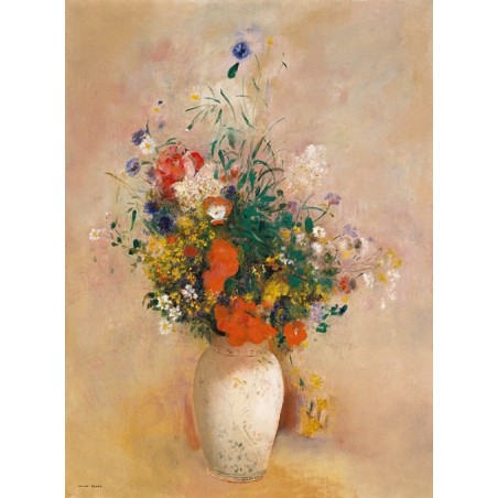  Obraz na płótnie 50x70cm Odilon Redon Wazon z kwiatami