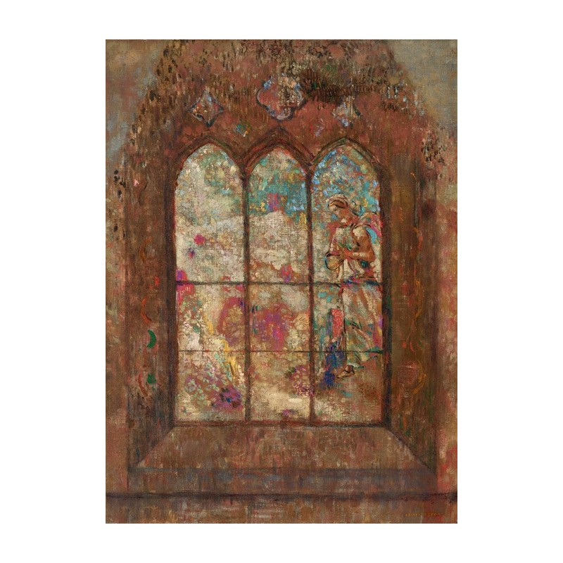  Obraz na płótnie 50x70cm Odilon Redon Witraż