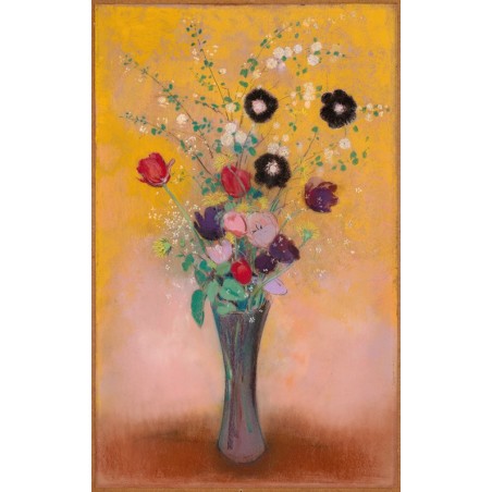  Obraz na płótnie 50x80cm Odilon Redon Wazon z kwiatami