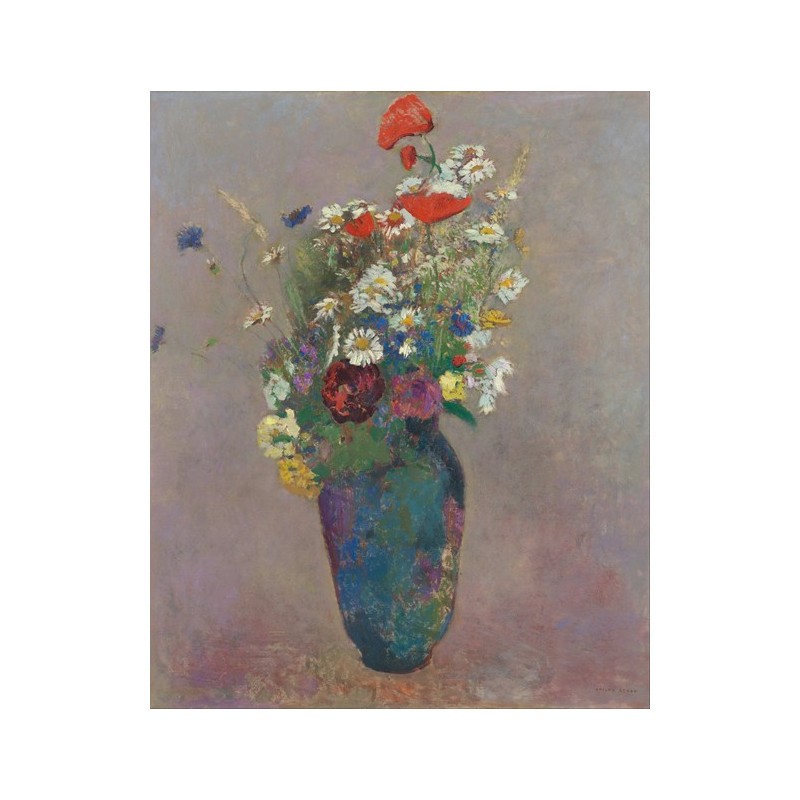  Obraz na płótnie 50x60cm Odilon Redon Wazon z kwiatami