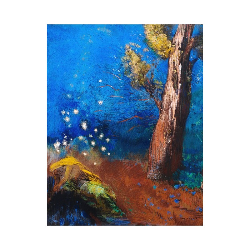  Obraz na płótnie 50x70cm Odilon Redon Śmierć Buddy