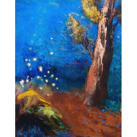  Obraz na płótnie 50x70cm Odilon Redon Śmierć Buddy