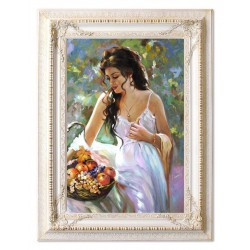  Obraz olejny ręcznie malowany Kobieta 90x120cm