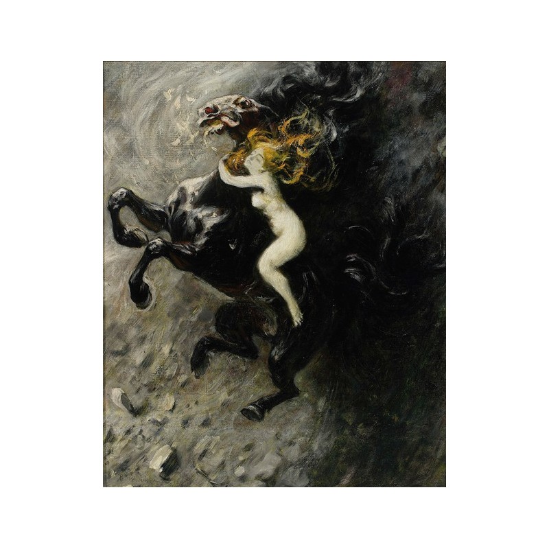  Obraz na płótnie 50x60cm Władysław Podkowiński Szał szkic