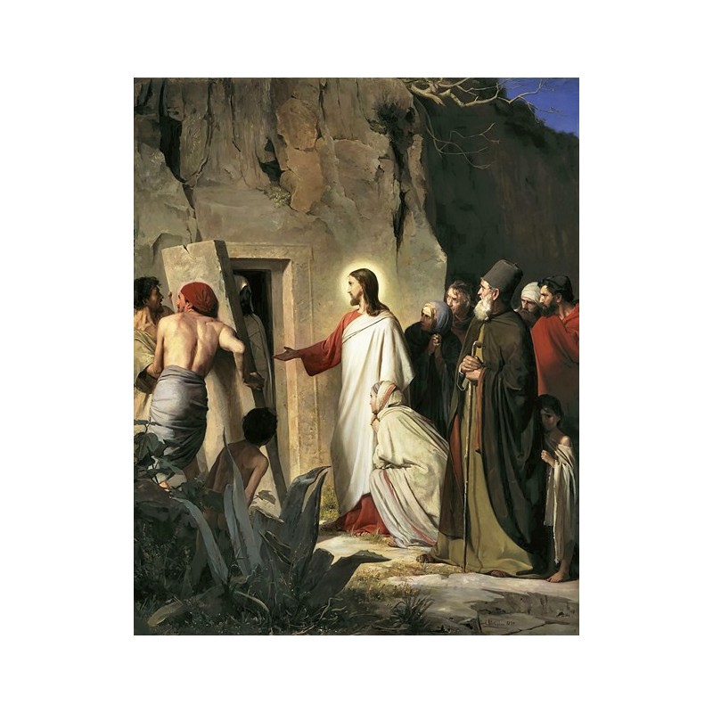  Obraz na płótnie 50x60cm Carl Bloch Wskrzeszenie Łazarza