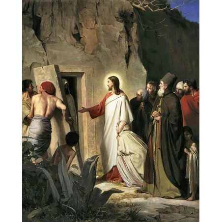  Obraz na płótnie 50x60cm Carl Bloch Wskrzeszenie Łazarza