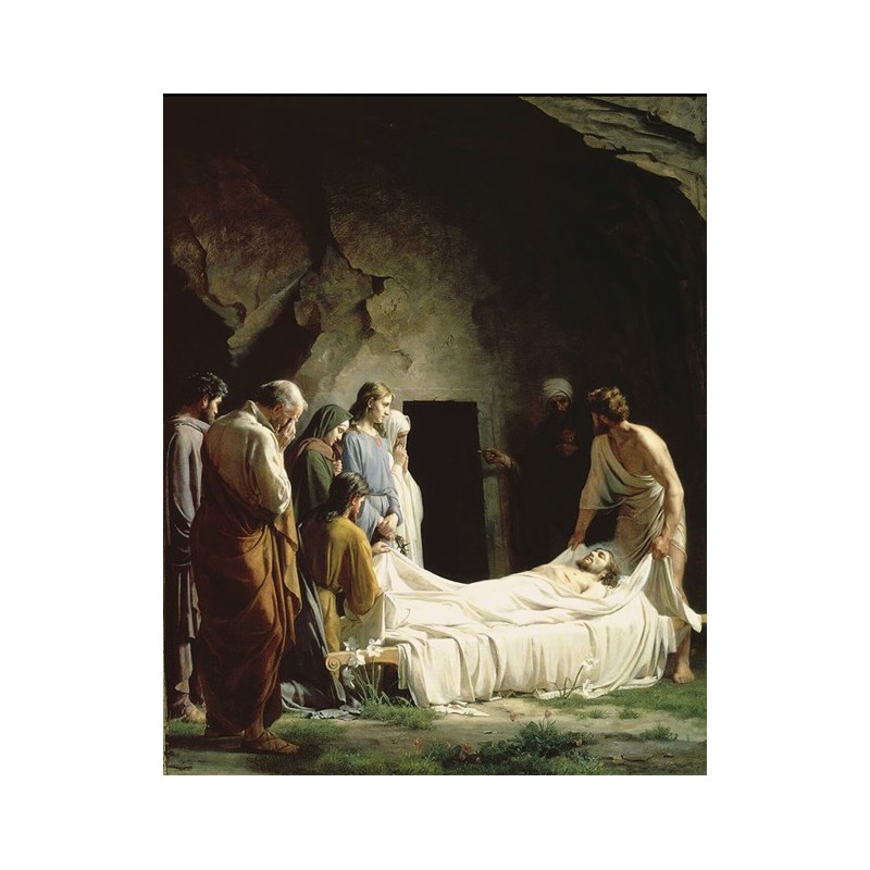  Obraz na płótnie 50x60cm Carl Bloch Złożenie do grobu