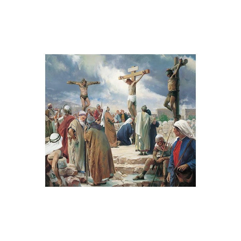  Obraz na płótnie 50x50cm Carl Bloch Ukrzyżowanie