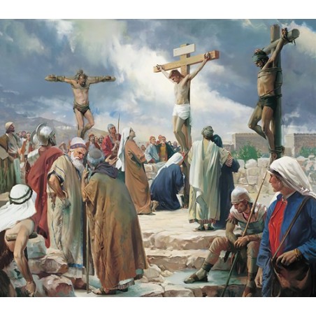  Obraz na płótnie 50x50cm Carl Bloch Ukrzyżowanie