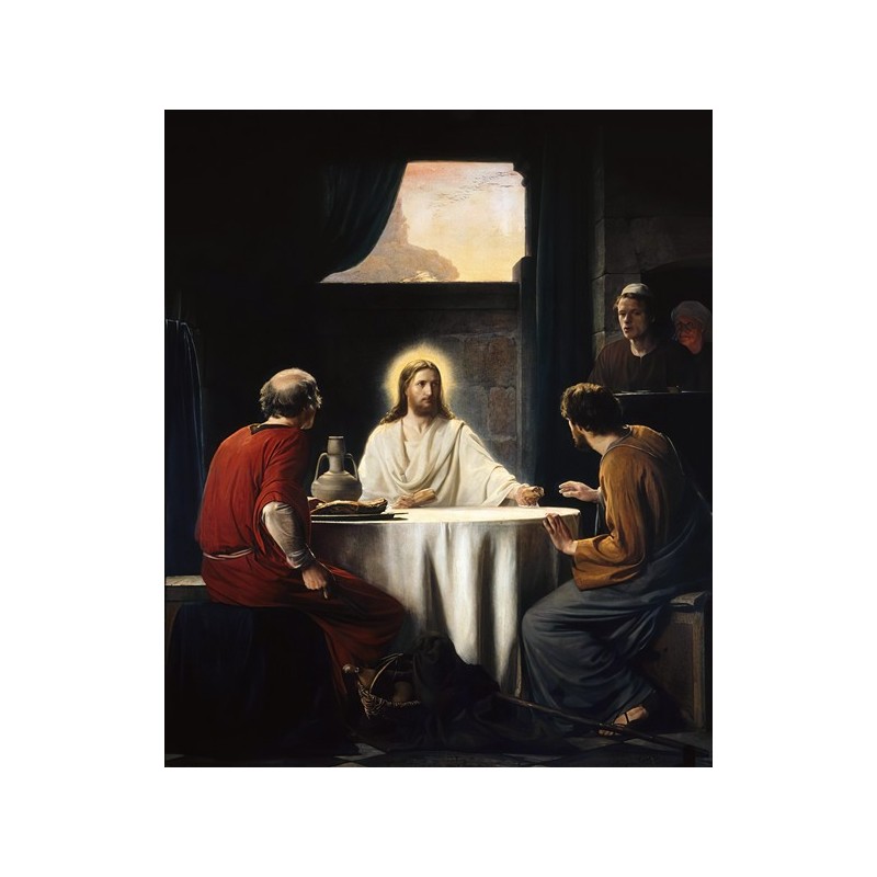  Obraz na płótnie 50x60cm Carl Bloch Wieczerza w Emaus