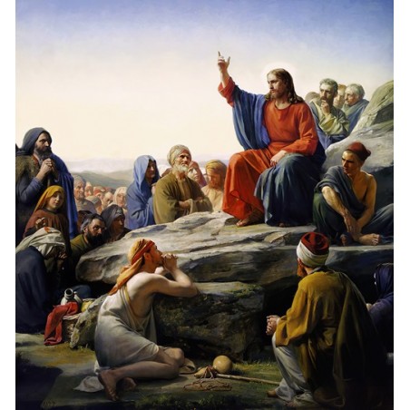  Obraz na płótnie 50x50cm Carl Bloch Kazanie na górze