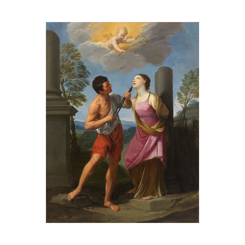  Obraz na płótnie 50x70cm Guido Reni Męczeństwo świętej Apolonii