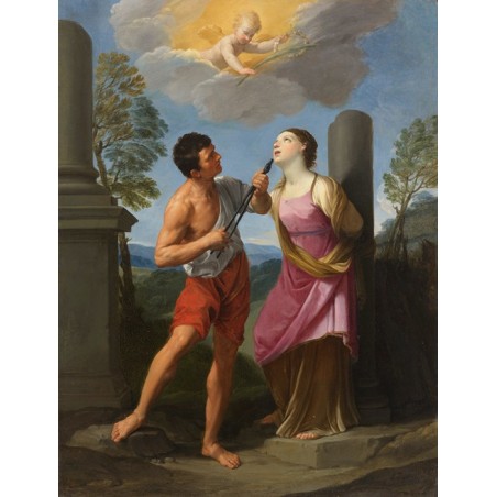  Obraz na płótnie 50x70cm Guido Reni Męczeństwo świętej Apolonii