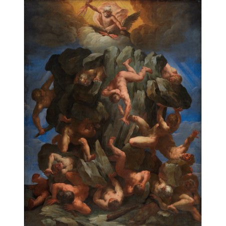  Obraz na płótnie 50x60cm Guido Reni Upadek gigantów