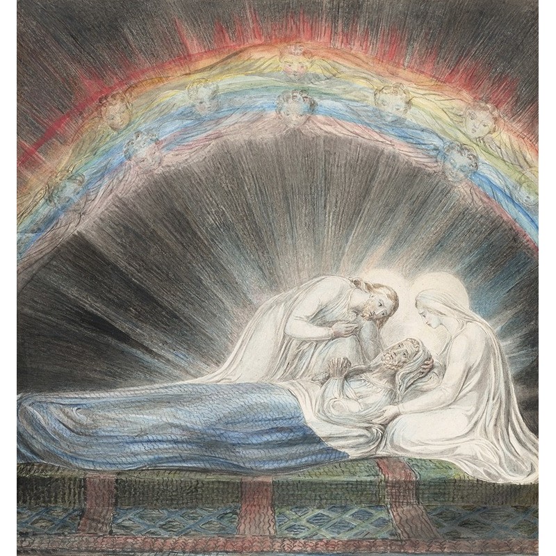  Obraz na płótnie 80x80cm William Blake Śmierć świętego Józefa