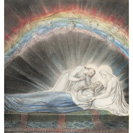  Obraz na płótnie 80x80cm William Blake Śmierć świętego Józefa