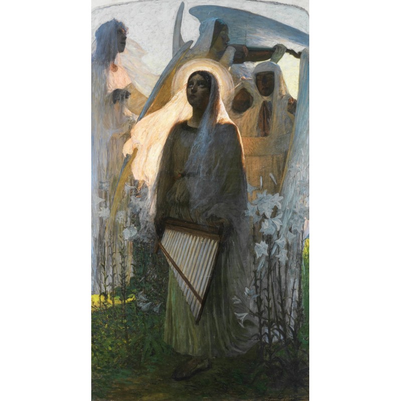  Obraz na płótnie 80x150cm Hippolyte Fournier święta Cecylia