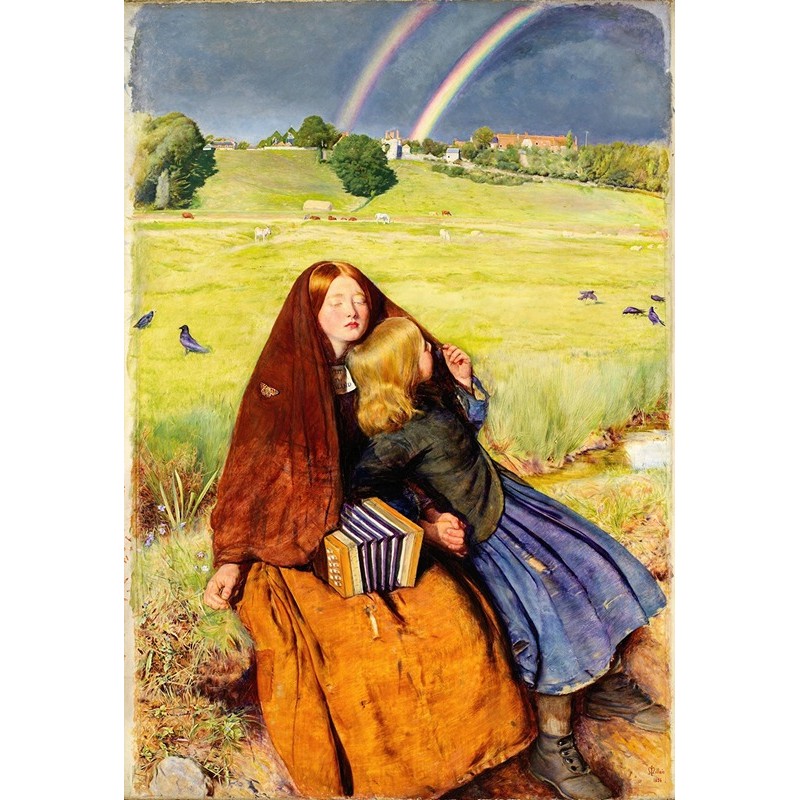  Obraz na płótnie 60x80cm Sir John Everett Millais Niewidoma dziewczyna