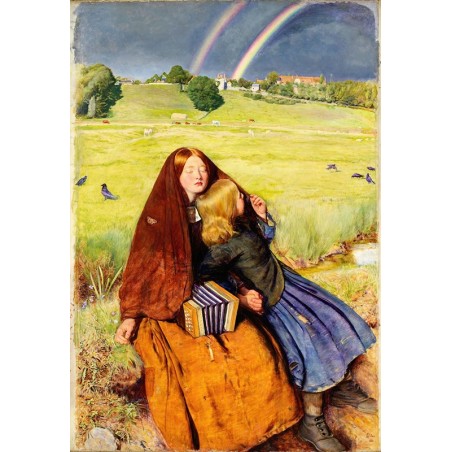  Obraz na płótnie 60x80cm Sir John Everett Millais Niewidoma dziewczyna
