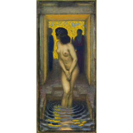 Obraz na płótnie 50x110cm Franz von Stuck Zuzanna w kąpieli