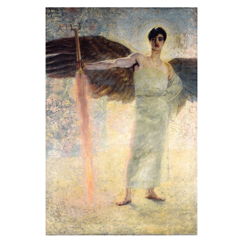  Obraz na płótnie 50x75cm Franz von Stuck Strażnik Raju