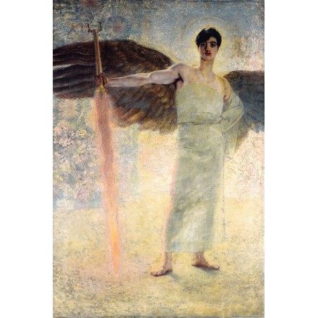  Obraz na płótnie 50x75cm Franz von Stuck Strażnik Raju