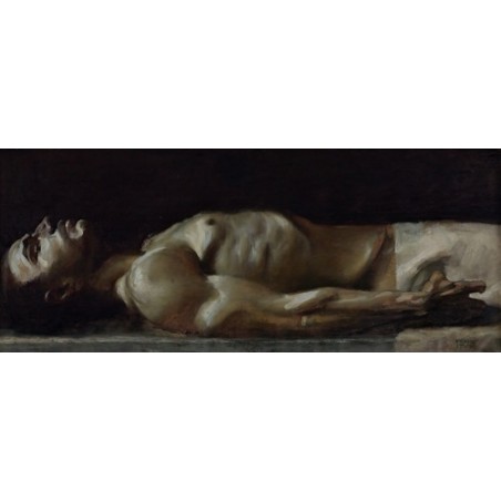  Obraz na płótnie 40x100cm Franz von Stuck Ciało Chrystusa