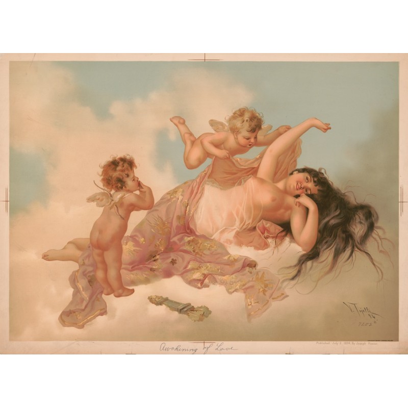  Obraz na płótnie 80x110cm Joseph Hoover Przebudzenie miłości
