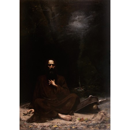  Obraz na płótnie 80x110cm Lucjan Wędrychowski Kuszenie świętego Antoniego