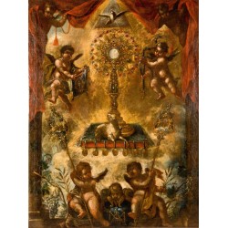  Obraz na płótnie 80x110cm Alegoria Eucharysti