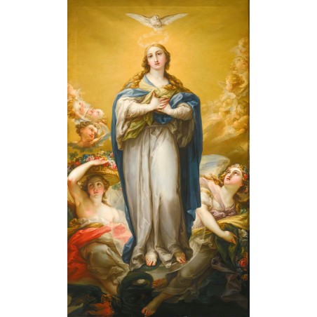  Obraz na płótnie 80x140cm Vicente López Portaña Niepokalane Poczęcie Najświętszej Maryi Panny