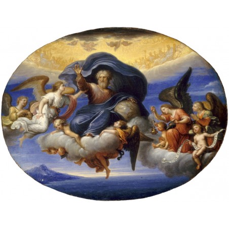  Obraz na płótnie 80x100cm Circle of Pierre Mignard I Bóg Ojciec