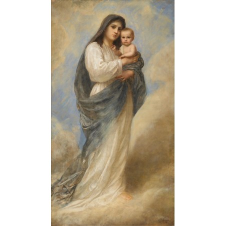  Obraz na płótnie 80x140cm Franz von Defregger Maryja z dzieciątkiem