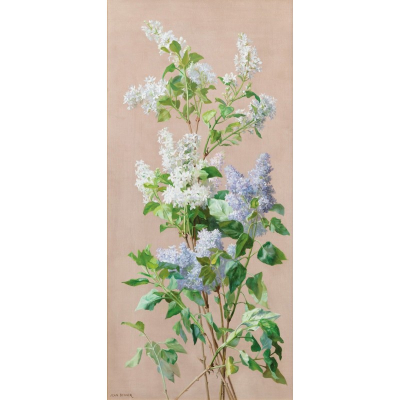  Obraz na płótnie 80x170cm Jean Benner Martwa natura z kwiatami