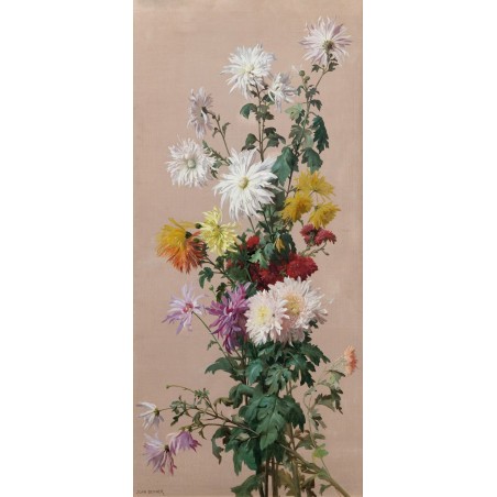  Obraz na płótnie 80x170cm Jean Benner Martwa natura z kwiatami