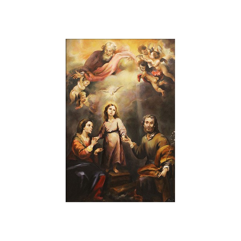  Obraz ręcznie malowany 60x90cm Bartolomé Esteban Murillo Dwie Trójce