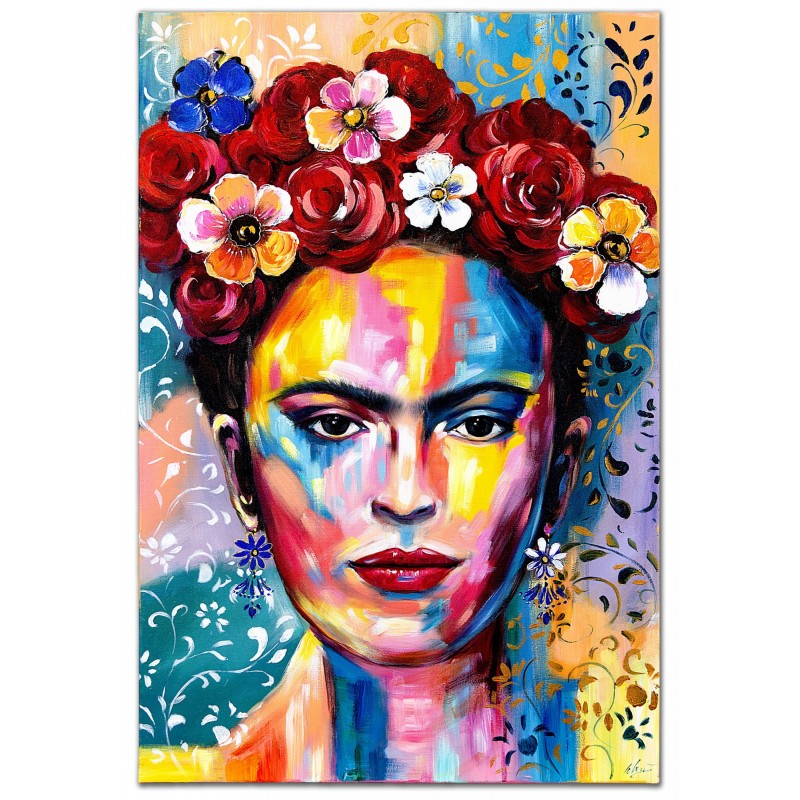  Obraz olejny ręcznie malowany Frida 60x90cm