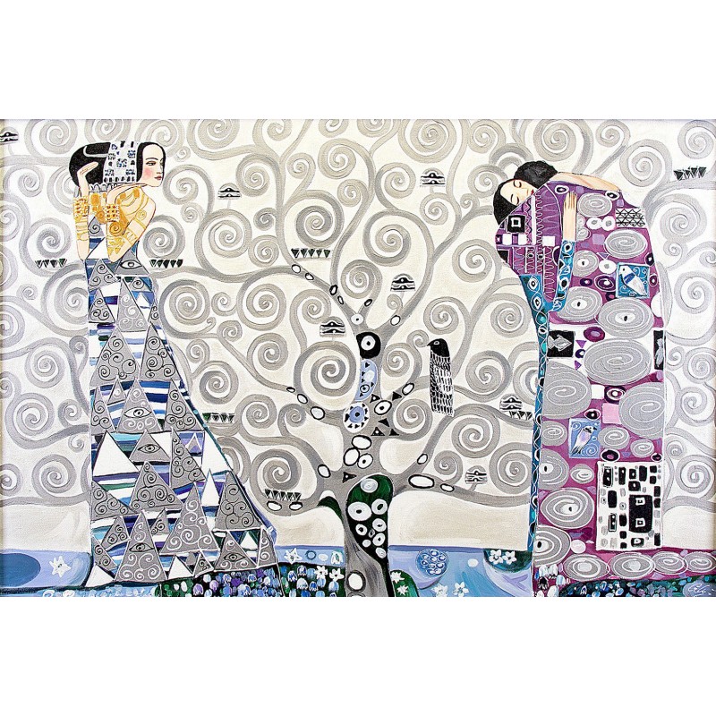  Obraz ręcznie malowany Gustav Klimt Drzewo życia 60x90cm