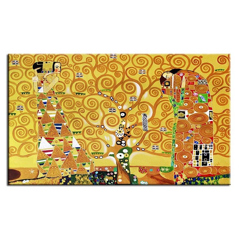  Obraz olejny ręcznie malowany Gustav Klimt Drzewo życia kopia 200x125cm