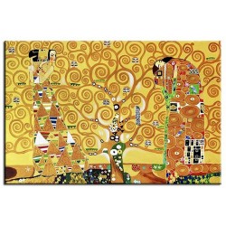 Obraz olejny ręcznie malowany Gustav Klimt Drzewo życia kopia 200x125cm