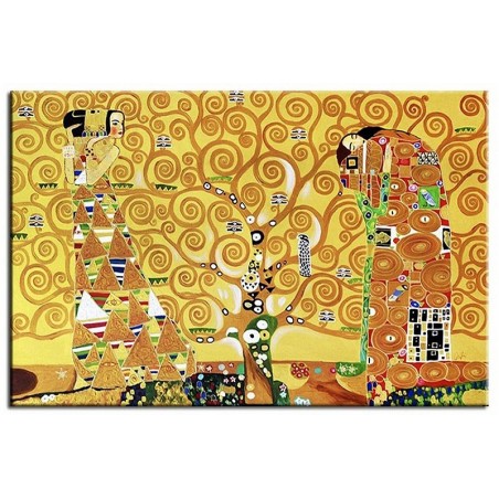 Obraz olejny ręcznie malowany Gustav Klimt Drzewo życia kopia 200x125cm