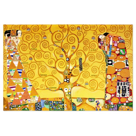 Obraz olejny ręcznie malowany Gustav Klimt Drzewo życia kopia 200x125cm