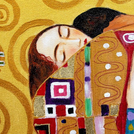 Obraz olejny ręcznie malowany Gustav Klimt Drzewo życia kopia 200x125cm
