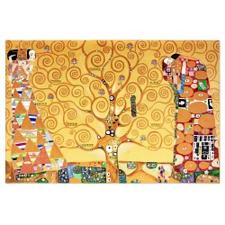 Obraz olejny ręcznie malowany Gustav Klimt Drzewo życia kopia 200x125cm