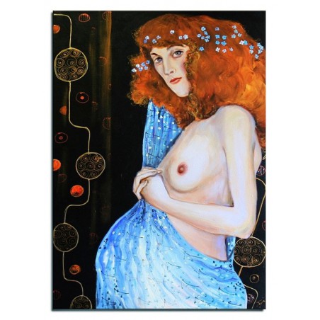  Obraz olejny ręcznie malowany 60x90cm Gustav Klimt kopia
