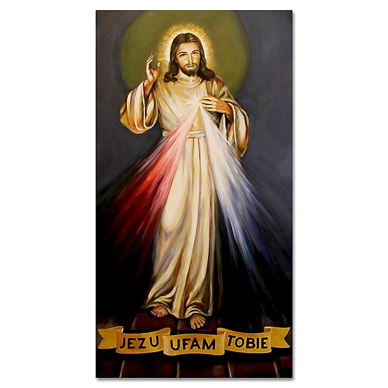  Obraz z Jezusem Chrystusem 80x150cm obraz ręcznie malowany na płótnie