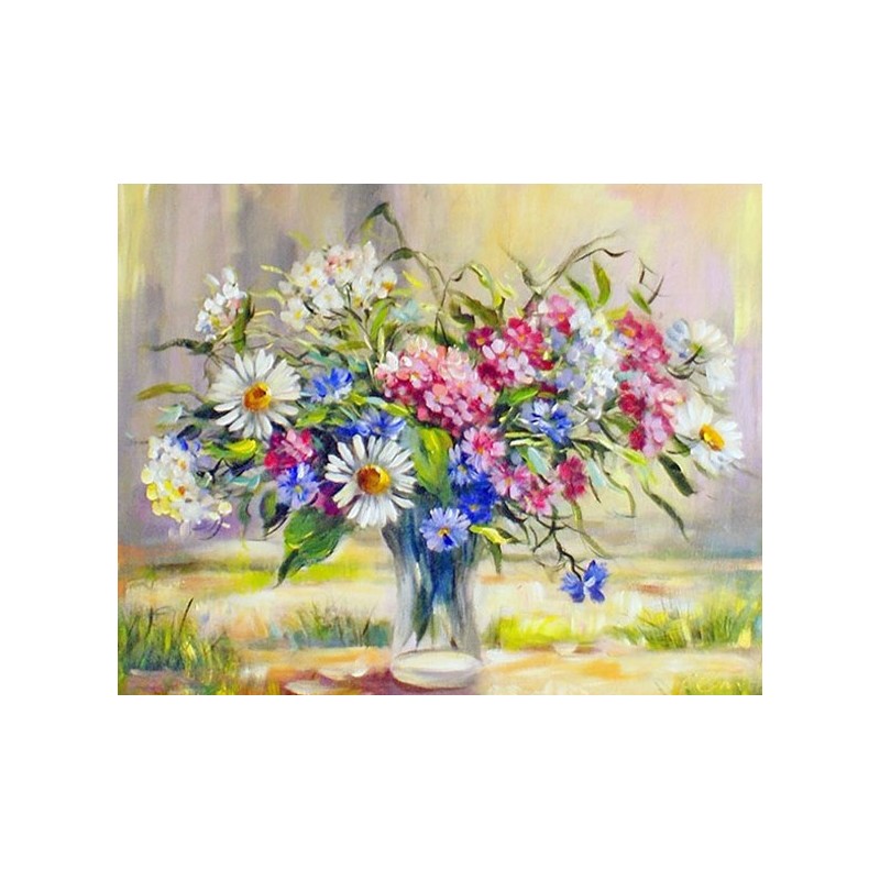  Obraz olejny ręcznie malowany Kwiaty 40x50cm