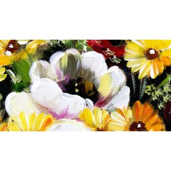  Obraz olejny ręcznie malowany Kwiaty 60x90cm
