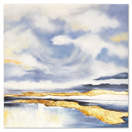  Obraz olejny ręcznie malowany 100x100cm Abstrakcja