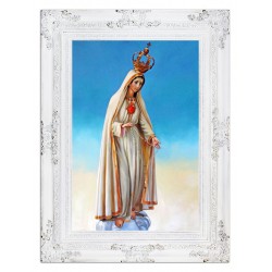  Obraz Matki Boskiej 90x120 cm obraz olejny na płótnie w ramie